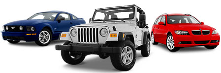 2005 Mustang Coupe Jeep Wrangler and BMW
